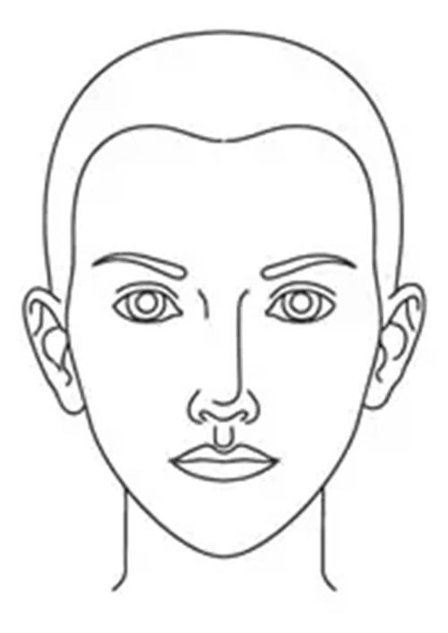 瓜子脸的画法图片