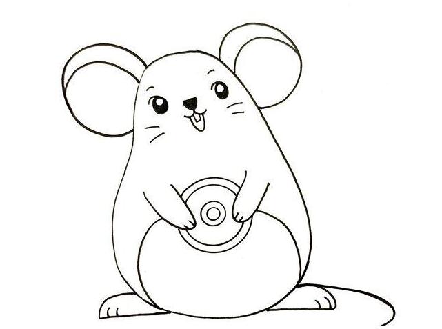 老鼠简笔画小动物图片